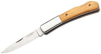 Herbertz zakmes 17,5 cm RVS/hout zilver/lichtbruin Herbertz zakmes 17,5 cm RVS/hout zilver/lichtbruin