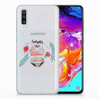 Samsung Galaxy A70 Telefoonhoesje met Naam Boho Summer