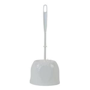 Witte toiletborstel / wc-borstel met houder 13 x 13 x 37,5 cm   -