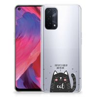 OPPO A93 5G Telefoonhoesje met Naam Cat Good Day - thumbnail