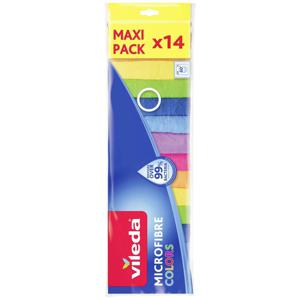 Vileda MICROFIBRE COLORS MEGAPACK 14 stuks Vileda MICROFIBRE COLORS 173741