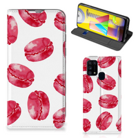 Samsung Galaxy M31 Flip Style Cover Pink Macarons - thumbnail