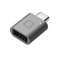 nonda USB Type C naar USB 3.0 Adapter, Thunderbolt 3 naar USB Adapter Aluminium met Indicator LED voor MacBook Pro 2019/2018, MacBook Air 2018, Pixel 3, Dell XPS en meer Type-C apparaten (Space Grey)