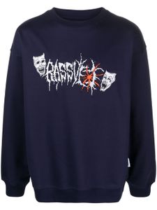 RASSVET sweat en coton à imprimé graphique - Bleu