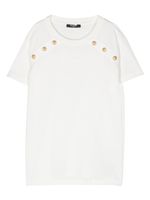 Balmain Kids t-shirt en coton à logo imprimé - Blanc - thumbnail