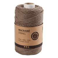 Creativ Company Macrame Koord Lichtbruin, 198m - thumbnail