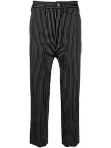 Vivienne Westwood pantalon court Cruise à rayures - Noir