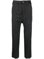 Vivienne Westwood pantalon court Cruise à rayures - Noir