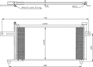 Condensor, airconditioning 35315