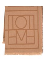 TOTEME écharpe à motif monogrammé en jacquard - Marron