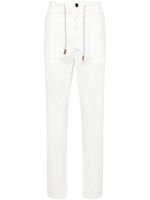 Eleventy pantalon fuselé à lien de resserrage - Blanc