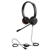 Jabra Evolve 20SE MS Stereo Headset Hoofdband USB Type-A Zwart - thumbnail