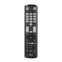 Hama Universele afstandsbediening voor Samsung tv's (infrarood, leerbaar, lichtgevende toetsen, slimme knop, Easy Mode functie, ergonomische hoofdtoetsen, 10 m bereik) zwart
