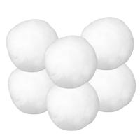 Rayher Hobby Sneeuwballen - 6x st - wit - D7,5 cm - acryl   -