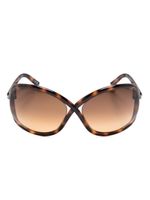 TOM FORD Eyewear lunettes de soleil Bettina à monture papillon - Marron