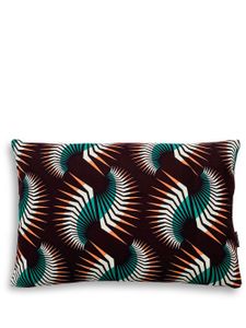 Mumutane coussin Iki Swirl à imprimé graphique - Marron