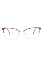 Carolina Herrera lunettes de vue à monture papillon - Rouge