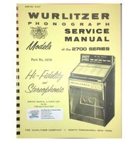 Wurlitzer 2700 Jukebox Service Manual - thumbnail