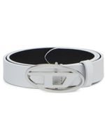 Diesel ceinture en cuir à boucle logo B - Blanc