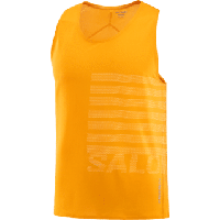 Salomon Sense aero singlet gfx heren - GEEL - Heren