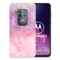 Hoesje maken Motorola One Zoom Pink Purple Paint - thumbnail