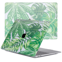 Lunso MacBook Air 13 inch M1 (2020) cover hoes - case - Tropical Green - thumbnail