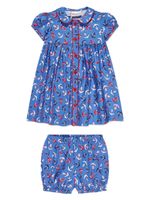 Rachel Riley robe-chemise en coton à imprimé graphique - Bleu