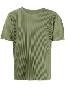 Homme Plissé Issey Miyake t-shirt plissé à manches courtes - Vert