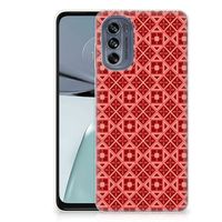 Motorola Moto G62 5G TPU bumper Batik Rood - thumbnail