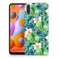 Samsung Galaxy A11 | M11 TPU Case Orchidee Groen
