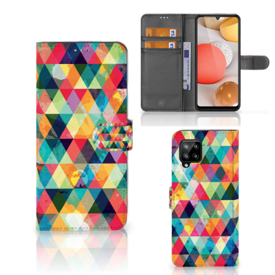 Samsung Galaxy A42 5G Telefoon Hoesje Geruit Samsung Galaxy A42 5G Telefoon Hoesje Geruit