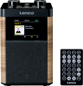 Lenco PDR-060WD radio Persoonlijk Digitaal Hout