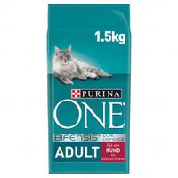 Purina One Adult met rund kattenvoer 1,5 kg - thumbnail