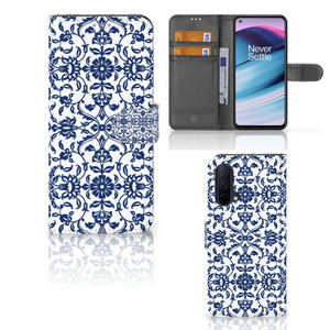 OnePlus Nord CE 5G Hoesje Flower Blue