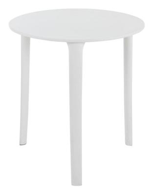 J-Line Bijzettafel 'Honoré' kleur Wit, Ø70cm