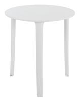 J-Line Bijzettafel 'Honoré' kleur Wit, Ø70cm