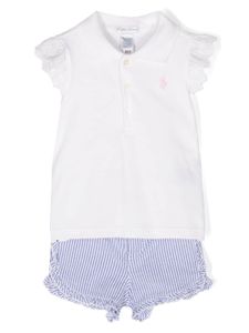 Ralph Lauren Kids ensemble short à logo Polo Pony brodé - Blanc