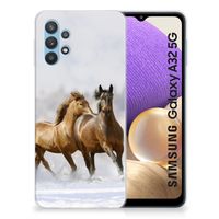 Samsung Galaxy A32 5G TPU Hoesje Paarden - thumbnail