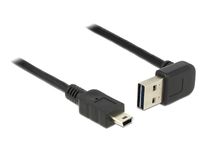 Delock 85184 Kabel EASY-USB 2.0 Type-A male haaks omhoog / omlaag > USB 2.0 Type Mini-B male 0,5 m - thumbnail