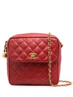 CHANEL Pre-Owned sac porté épaule à matelassage losanges (1992) - Rouge