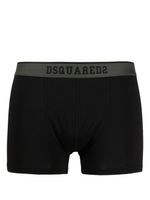 DSQUARED2 boxer rayé à bande logo - Noir