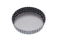 Master Class Crusty Bake Quiche-bakvorm, 18 cm, gegroefd, anti-aanbaklaag, rond, grijs, blik