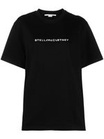 Stella McCartney t-shirt en coton à logo imprimé - Noir