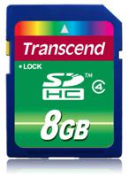 Transcend Standard SDHC-kaart Industrial 8 GB Class 4