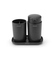 Brabantia badkameraccessoires set van 3 dark grey