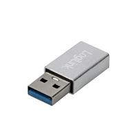 LogiLink AU0056 - USB 3.2 Gen1 Type-C adapter, USB-A (stekker) naar USB-C (aansluiting), zilver