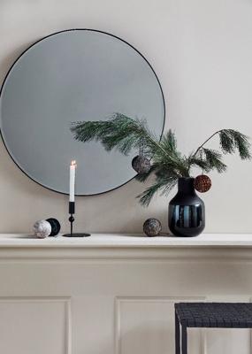 Nordal Denmark Mirra ronde spiegel met zwarte omlijsting 75cm Nordal Denmark Mirra ronde spiegel met zwarte omlijsting 75cm