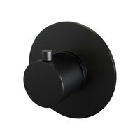 Brauer Black Edition inbouwthermostaat rond mat zwart