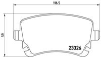 Remmenset, remschijf BREMBO, Remschijftype: Binnen geventileerd, Inbouwplaats: Achteras: , u.a. für Audi