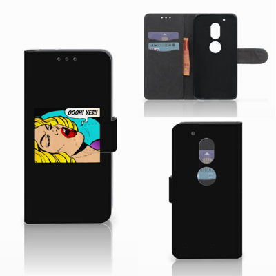 Motorola Moto G4 Play Wallet Case met Pasjes Popart Oh Yes Motorola Moto G4 Play Wallet Case met Pasjes Popart Oh Yes